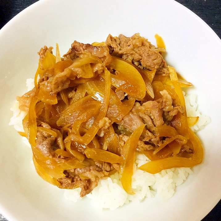 めんつゆで簡単♪牛丼